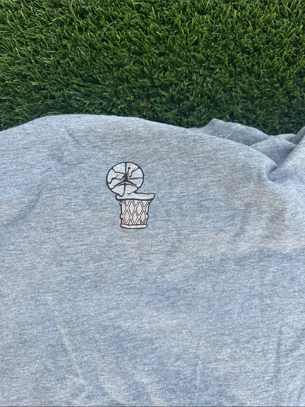 Jordan Heather Gray Graphic Crewneck Tee